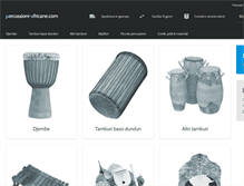 Tablet Screenshot of percussioni-africane.com